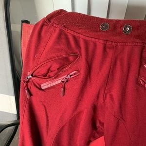 Mens red Joggers Medium